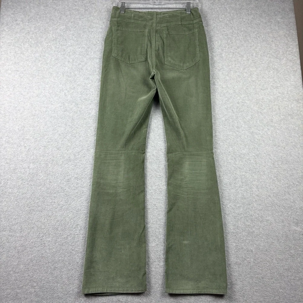 We The Free People Pants Women's 28 Green‎ Pinwale Corduroy Bootcut Pull On Boho
